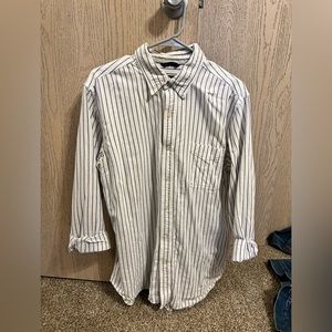Mens Pinstripe Button Down